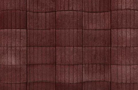 Dark red wave cement background Foto stock