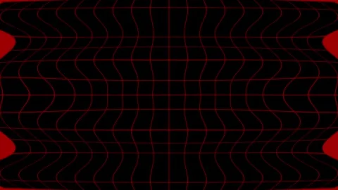 Dark red wave ripple cinematic abstract motion loop background Video stock 333936972
