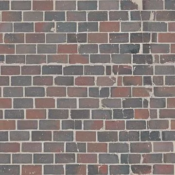 Dark Red Weathered Brick Wall Paving Texture Stock Photos