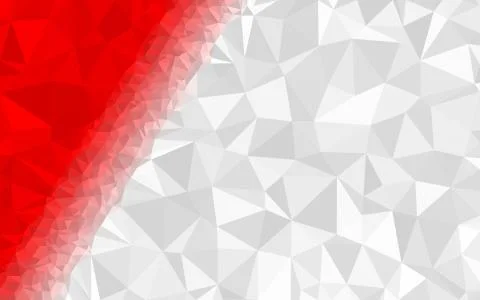 Dark Red, White triangular low poly, Mosaic pattern Background, Vector illust イラスト素材