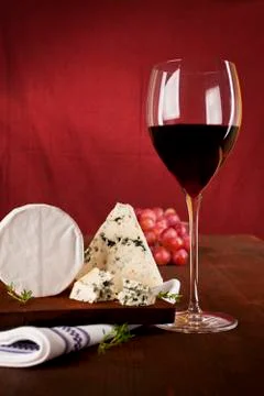 Dark red wine background. Stock Photos