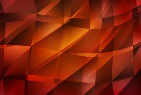 Dark Red, Yellow vector abstract mosaic pattern. Stock Illustration