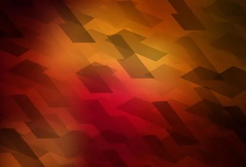 Dark Red, Yellow vector backdrop with rhombus. Stock Illustration