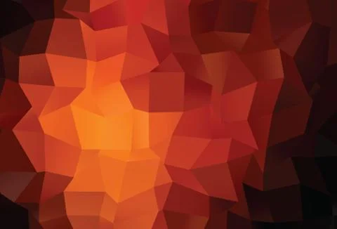 Dark Red, Yellow vector blurry triangle pattern. Stock Illustration