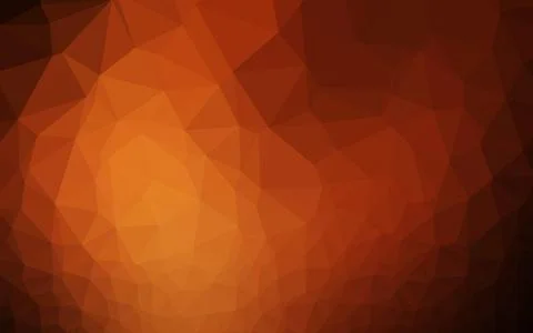 Dark Red, Yellow vector blurry triangle pattern. Illustrazione stock