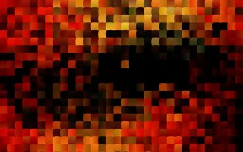 Dark Red, Yellow vector cover in polygonal style. Stock Illustration
