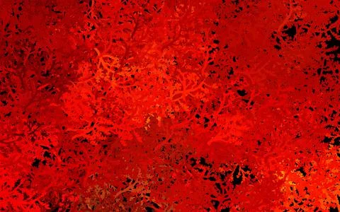 Dark Red, Yellow vector doodle pattern with trees, branches. イラスト素材
