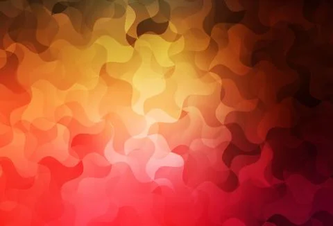 Dark Red, Yellow vector gradient triangles template. Illustrazione stock
