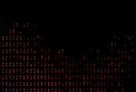 Dark Red, Yellow vector layout with elements of cards. Stock Illustration