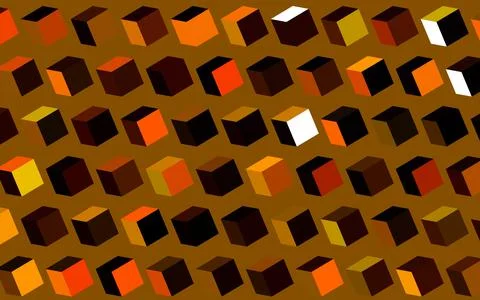 Dark Red, Yellow vector layout with lines, rectangles. Stock Illustration