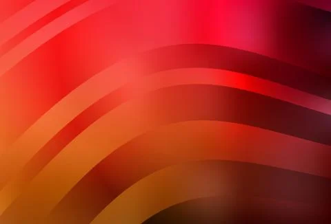 Dark Red, Yellow vector pattern with bent lines. 스톡 일러스트