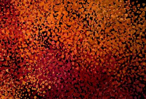 Dark Red, Yellow vector pattern with random forms. Illustrazione stock