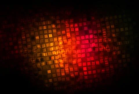 Dark Red, Yellow vector pattern in square style. 스톡 일러스트