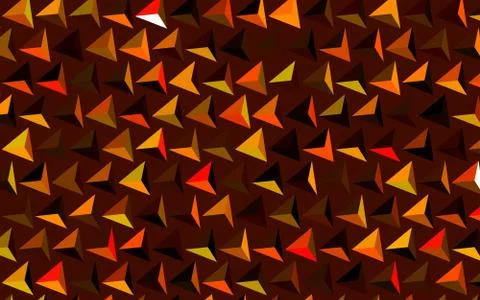 Dark Red, Yellow vector pattern with polygonal style. 스톡 일러스트