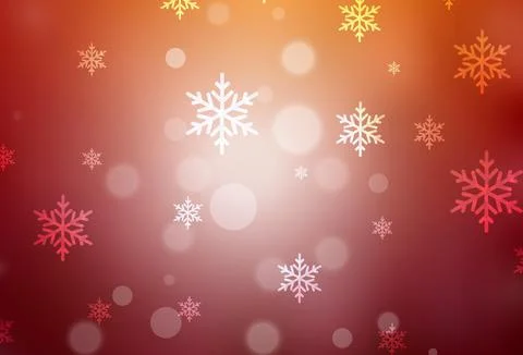 Dark Red, Yellow vector pattern in Christmas style. 스톡 일러스트