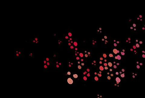 Dark Red, Yellow vector pattern with bent ribbons. Illustrazione stock