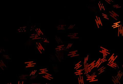 Dark Red, Yellow vector pattern with narrow lines. Stock Illustration