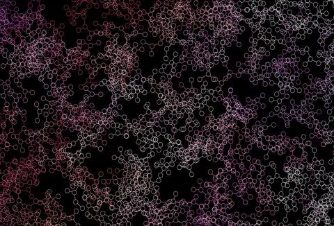 Dark Red, Yellow vector pattern with artificial intelligence network. Stock Illustration