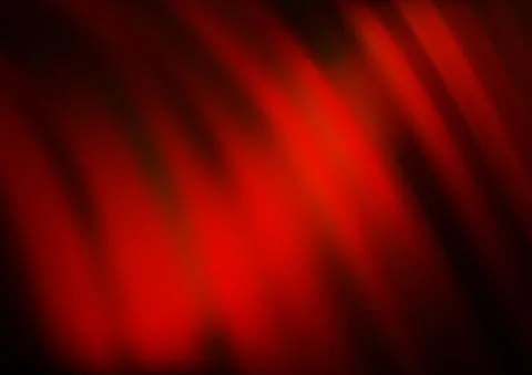 Dark Red, Yellow vector pattern with lava shapes. Stock Illustration