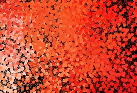 Dark Red, Yellow vector pattern with spheres. 스톡 일러스트