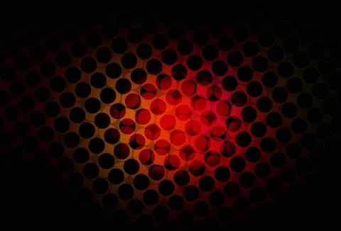 Dark Red, Yellow vector pattern with spheres. Stock Illustration