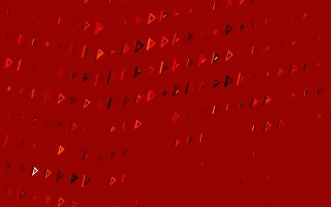 Dark Red, Yellow vector pattern with polygonal style. Stockillustratie
