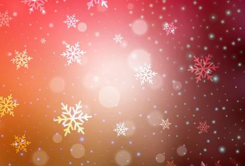 Dark Red, Yellow vector pattern in Christmas style. Illustrazione stock