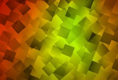 Dark Red, Yellow vector pattern in square style. Illustrazione stock