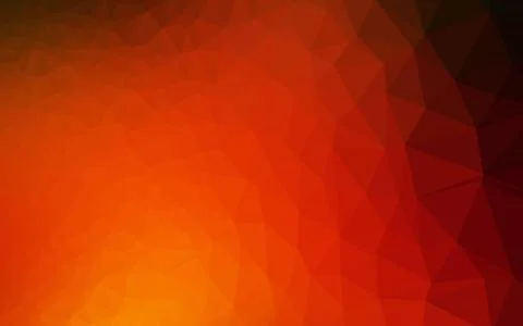 Dark Red, Yellow vector shining triangular template. Stock Illustration
