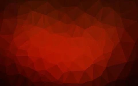 Dark Red, Yellow vector shining triangular pattern. 스톡 일러스트