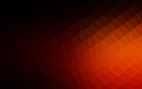 Dark Red, Yellow vector shining triangular pattern. 库存插图