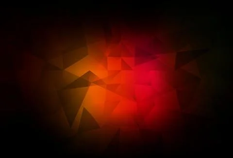 Dark Red, Yellow vector shining triangular layout. Stock Illustration