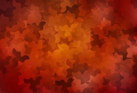 Dark Red, Yellow vector template with chaotic shapes. Stock Illustration