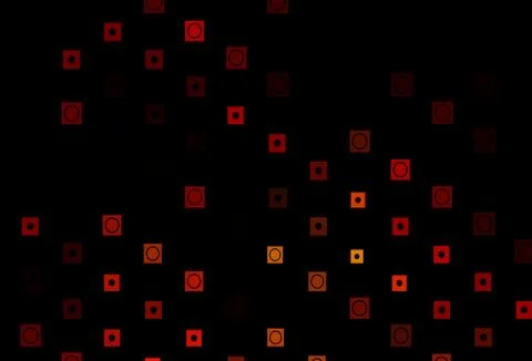 Dark Red, Yellow vector texture in rectangular, circular style. Illustrazione stock