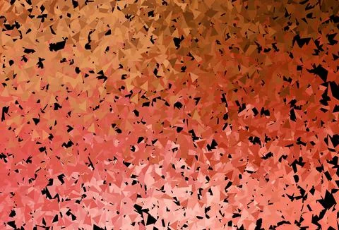 Dark Red, Yellow vector texture with triangular style. Ilustração Stock