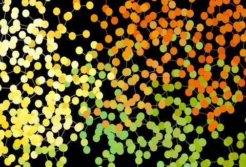 Dark Red, Yellow vector texture with artificial intelligence concept. 스톡 일러스트