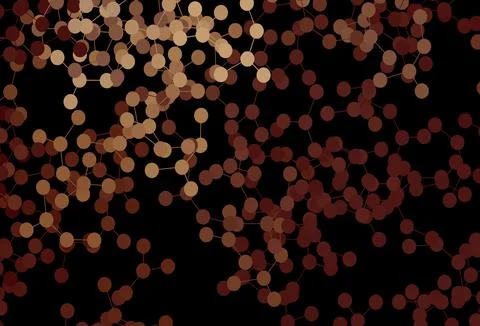 Dark Red, Yellow vector texture with artificial intelligence concept. Stock Illustration