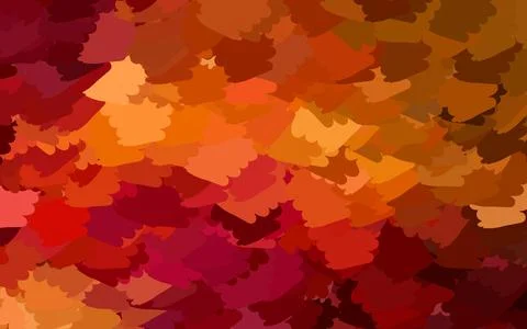 Dark Red, Yellow vector texture with abstract forms. Illustrazione stock