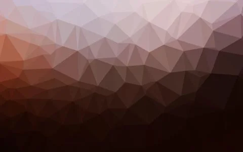 Dark Red, Yellow vector triangle mosaic template. Stock Illustration