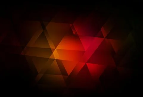 Dark Red, Yellow vector triangle mosaic texture. Stock Illustration