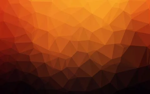 Dark Red, Yellow vector triangle mosaic texture. Stock Illustration