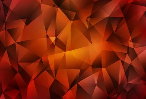 Dark Red, Yellow vector triangle mosaic template. Stock Illustration