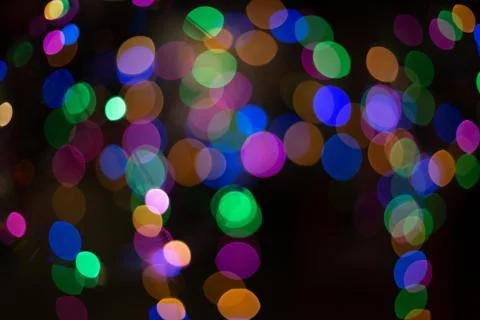 Dark reflections, bokeh texture, bokeh lights, heart shape, holographic glitt Foto stock