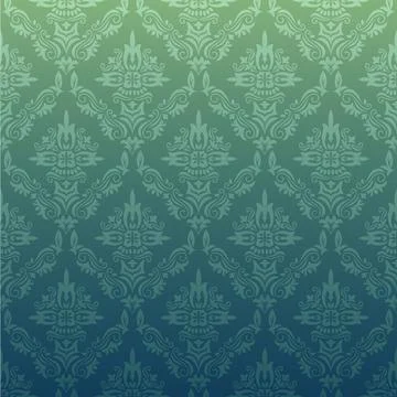 Dark repeating pattern in vintage style Stock Illustration
