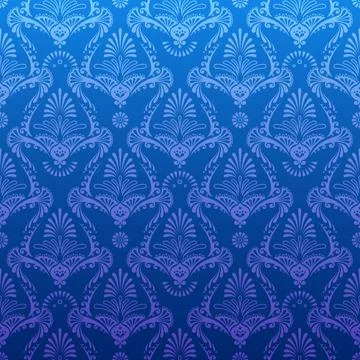 Dark repeating pattern in vintage style Stock Illustration