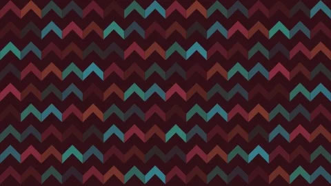 Dark Rich chevron geometric pattern background shifting loop Stock Footage 342643200