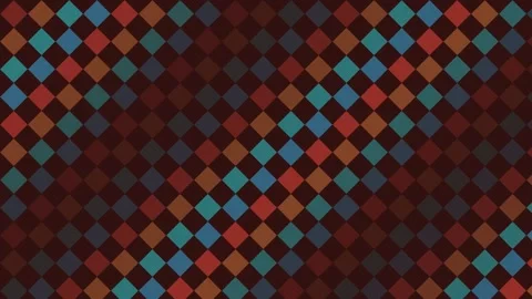 Dark Rich diamond geometric pattern background flowing loop 스톡 동영상 342644522