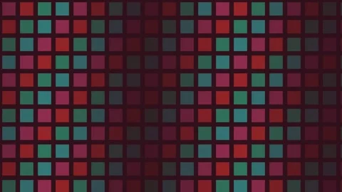Dark Rich square geometric pattern background sweeping loop Stock Footage 342643246
