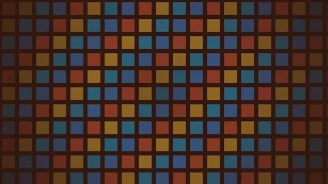 Dark Rich square geometric pattern background pulsing loop Stock Footage 342644464