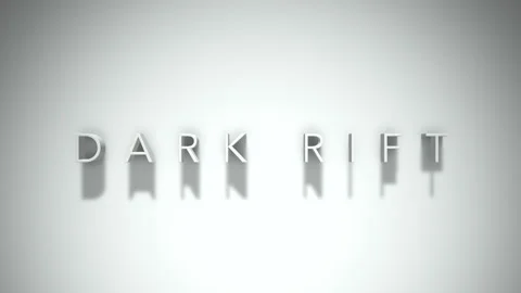 Dark Rift 3D title animation with shadows on a white background Stock-Footage 296724181